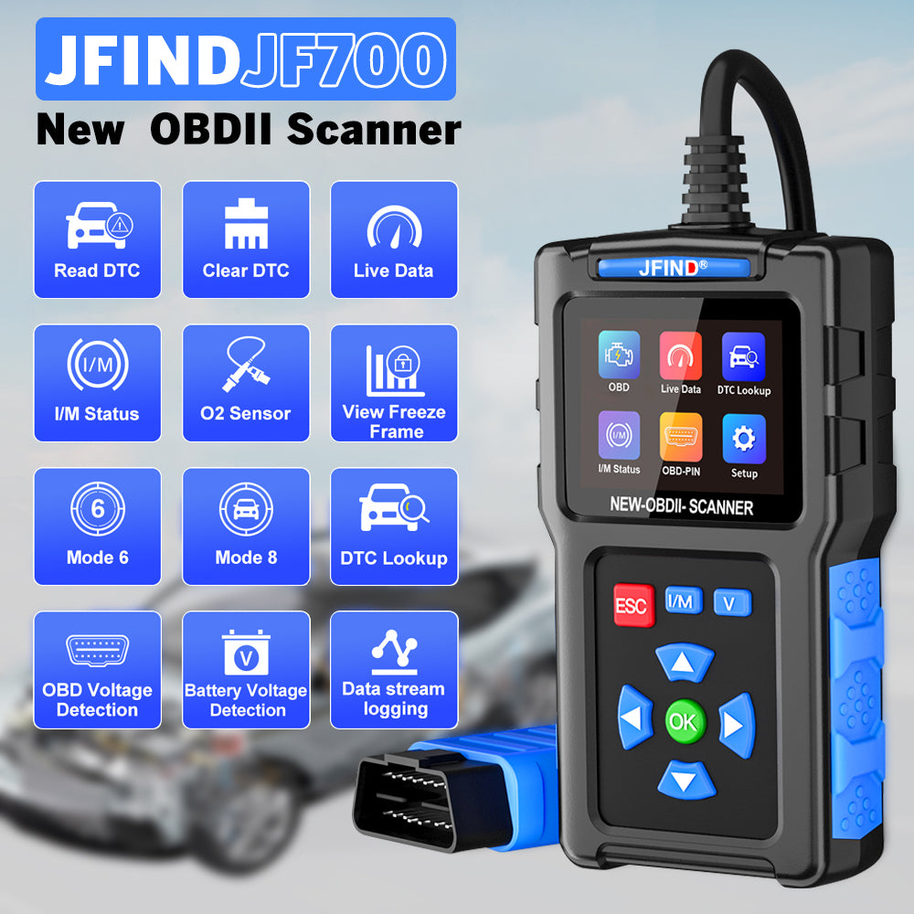 JFIND JF700 OBD2 Scanner check engine light better than AD310 Cr3001